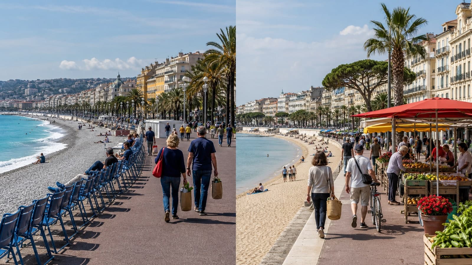Nice ou Cannes : choisir sa ville au quotidien