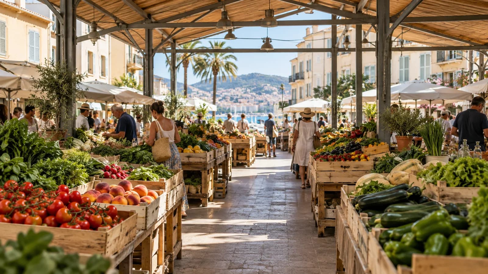 La Bocca market opens while district works continue